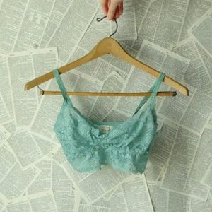 Sea Green Lace Modcloth Bralette Medium